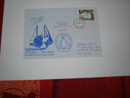 BAT Port Lockroy 25  12  2005  Navire Belge Vaïhéré - Storia Postale