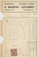 LANV3/3 -SUISSE FISCAL 10c SUR FACTURE DU 3/6/1942 - Fiscale Zegels
