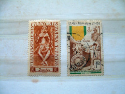 French India 1948 - 1952 - Sculpture Nude Woman Medal - #233 = 3.5 $ - Gebruikt