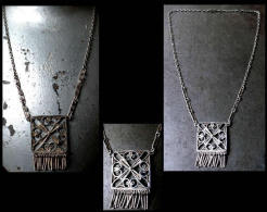 Ancien Collier Oriental En Vermeil / Old Oriental Gold-platted Silver Necklace - Halsketten