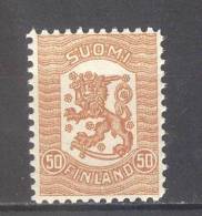 (SA0253) FINLAND, 1918 (Arms Of The Republic., 50p., Orange-brown. Vaasa (Wartime) Issue). Mi # 99. MNH** Stamp - Neufs