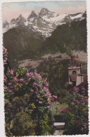 SUISSE,SWITZERLAND,SVIZZERA,HELVETIA,SWISS,SCHWEIZ ,VALAIS,CHAMPERY,en 1950,croix,eglise - Champéry