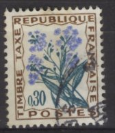 France 1964 - Y & T - Oblitéré - N° 96 Taxe  - Gentiane. Fleur Des Champs - 1960-.... Oblitérés