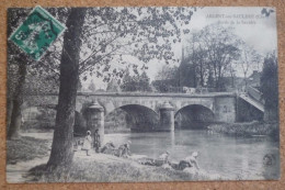 Carte Postale Ancienne Argent Sur Sauldre Cher Bords De La Sauldre Laveuses Lavandières - Argent-sur-Sauldre