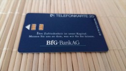 Phonecard BFG -Bank AG (Mint,Neuve) Only 46000 Made Rare 2 Scans - K-Series : Customers Sets