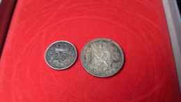 1 Gulden 1964 Et 25 Cent 1980 - Other & Unclassified