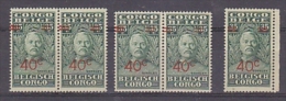 Belgisch Congo 1931  Stanley  40c Ovptd On 35c (cat. 162) 5x ** Mnh (27283) - Nuovi