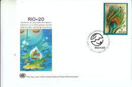UNO New York 2012, FDC "RIO+20"  / UNO New York 2012, FDC "RIO+20" - Brieven En Documenten