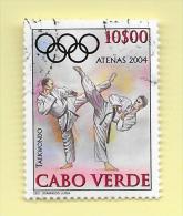 TIMBRES - STAMPS - CAPE VERDE / CAP VERT - 2004 - JEUX OLYMPIQUES DE ATHÈNES - TIMBRE OBLITÉRÉ - Cape Verde