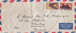 1955 LETTRE NOUMÉA POUR TOULON . 25 Fr  / 6751 - Cartas & Documentos