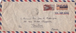 195. LETTRE NOUMÉA POUR TOULON . 18 Fr  / 6750 - Briefe U. Dokumente