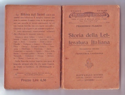 Letteratura Italiana, Biblioteca Degli Studenti 1930,  R.Giusti Ed. Livorno - Critique