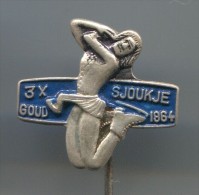 Ice Figure Skating - Holland, Netherlands, Pin, Badge - Skating (Figure)