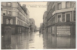 Delcampe - 92 - PUTEAUX - La Crue De La Seine, 30 Janvier 1910 - Rue Godefroy - L´Abeille 16 - Puteaux