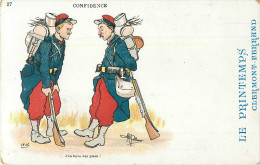 ALBERT GUILLAUME - ILLUSTRATEUR - MILITARIA - N° 27 - ** CONFIDENCE **- CPA PUB. - Guillaume