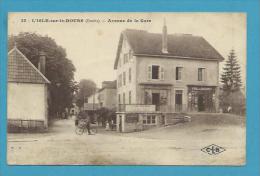 CPSM 23 - Avenue De  La Gare L'ISLE SUR LE DOUBS 25 - Isle Sur Le Doubs