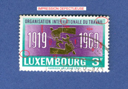 1969 N° 740 INTERNATIONALE DU TRAVAIL  OBLITÉRÉ - Errors & Oddities