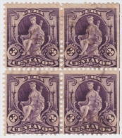 1899-184 CUBA US OCCUPATION. 1899. Ed.32. 3c FUENTE DE LA INDIA. BLOCK 4. FINE CANCEL. - Nuovi