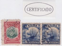 1899-191 CUBA US OCCUPATION. 1899. MARCA COLONIAL "CERTIFICADO" EN OVALO. - Usados