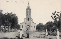 ALGERIE - SETIF - CPA - Rue D'Isly Et Place De L'église - Sétif