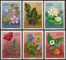 YUGOSLAVIA 1971 Flowers Set MNH - Unused Stamps