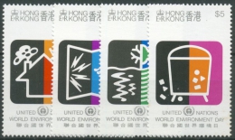 Hongkong 1990 Int. Tag Der Umwelt Luft- U. Wasserverschmutzung 591/94 Postfrisch - Ongebruikt