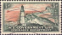 NUOVA ZELANDA 1947 - FARI - 1 VALORE USATO - Used Stamps