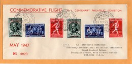 Belgium 1947 Air Mail Cover Mailed To USA - Autres & Non Classés