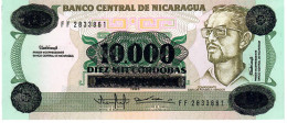 NICARAGUA   P158   10.000 CORDOBAS /10   1989    UNC. - Nicaragua