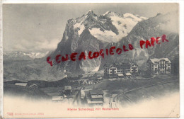 SUISSE - KLEINE SCHEIDEGG MIT WETTERHORN - BELLE CARTE PRECURSEUR - Horn