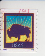 Verenigde Staten(United States) Rolzegel Met Plaatnummer Michel-nr 3437 BC Plaat  V1111 - Ruedecillas (Números De Placas)