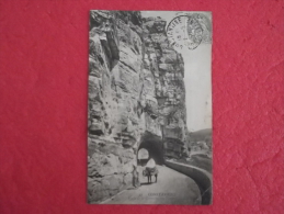 Algerie Constantine Route De La Corniche 1910 Animée + Timbre Taxe - Konstantinopel