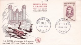 France N°1083 - Enveloppe 1er Jour - Lully - Brieven En Documenten