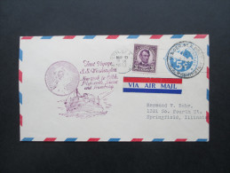 USA Brief Gestempelt U.S. Ger. Sea Post 1933 (US Germany Sea Post) First Voyage S.S. Washington New York - Hamburg - Covers & Documents