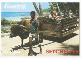 Seychelles La Digue Typical Oxcart La Digue - Seychellen