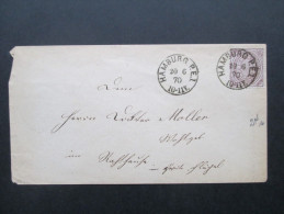 AD Nordd. Postbezirk 1870 Michel Nr. 24 EF. Stadtzustellung Hamburg. Zugestellt Innerhalb Von 1 Std!! Hamburg P.E.1. - Postal  Stationery