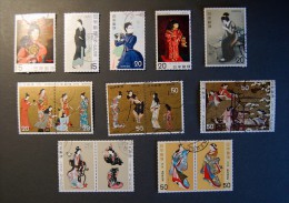 Japan - 1970 To 1979 Philatelic Week - 15 Stamps Included 5 Attached Together - Used/oblitérés - Gebraucht