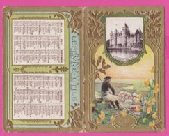 PUB LU ,  Calendrier , Chromo 1911 - CHATEAU De JOSSELIN , Complet 4 Volets - Tamaño Pequeño : 1901-20