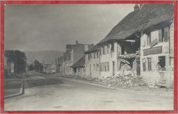 68 - SENNHEIM - CERNAY - Carte Photo Allemande - Rue - Ruines - Munsterbrau Karl BIRGLY - Guerre 14/18 - Cernay