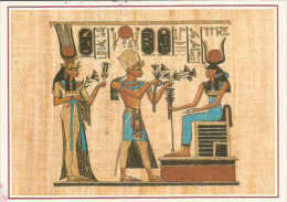 EGYPTE. EXPO MILAN 2015,belle Carte Postale Du Pavillon Egyptien (Ramsès II & Nefertary)avec Tampon Officiel EXPO MILANO - Museen