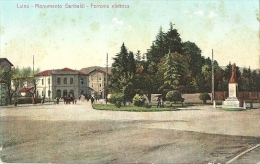 Luino(Varese)-Monumento A Garibaldi Ferrovia Elettrica - Luino