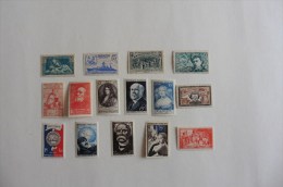 France : 15 Timbres Neufs - Collections