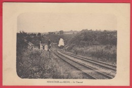 CPA * 78* Bonnières-sur-Seine * Train à Vapeur Sortant Du Tunnel *17 Mai 1925 * Cf. Scann Recto/Verso - Bonnieres Sur Seine