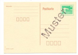 DDR - 1977, GA P 84, 10 Pfg. Bauwerke, Kleinformat - Muster - Postkarten - Ungebraucht