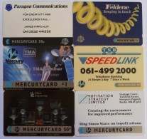 UK - Mercurycard - 6 Cards - Mint - [ 4] Mercury Communications & Paytelco