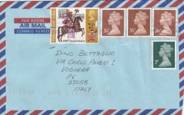 Gran Bretagna 2013 - Lettera    X L´Italia Affrancata  Con 5  Stamps - Briefe U. Dokumente