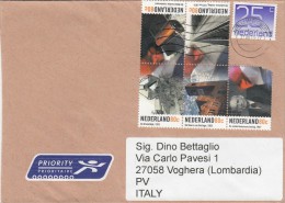 Olanda  2013 -  Lettera  X L´Italia Affrancata  Con 6 Stamps - Storia Postale