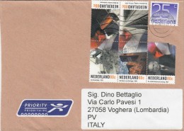 Olanda  2013 -  Lettera  X L´Italia Affrancata  Con 11 Stamps - Covers & Documents