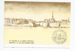 Cp , Bourses & Salons De Collections , 2 éme Salon De La Carte Postale , Nantes , 1980 , N° 710/1500 , Le Port Au Vin - Bourses & Salons De Collections