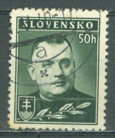 SLOVENSKO 1939: Mi 67 / YT 44, O - FREE SHIPPING ABOVE 10 EURO - Usados